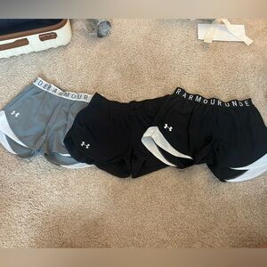 3 PAIRS - Size S Under armour shorts